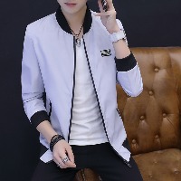男士棒球领休闲时尚夹克