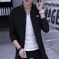 男士棒球领休闲时尚夹克