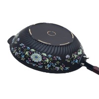 玉瓷科技纯陶瓷珐琅彩炒锅养生锅