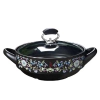 玉瓷科技 纯陶瓷珐琅彩干锅