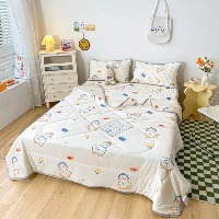 国内贸易   夏季乳胶凉席三件套夏被家用可水洗折叠式冰丝软席学生宿舍席子（颜色备注尺码   180*200cm））