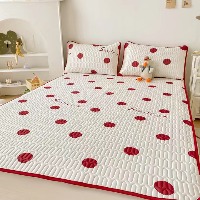 国内贸易   夏季乳胶凉席三件套夏被家用可水洗折叠式冰丝软席学生宿舍席子（颜色备注尺码   180*200cm））