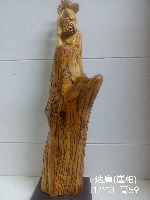 达摩祖师(崖柏虎皮留疤老油料)   17*13    高59