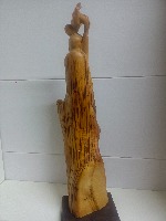 达摩祖师(崖柏虎皮留疤老油料)   17*13    高59