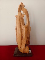 招财财神   (太行崖柏)   精雕