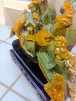 大业有成，财通四海    精雕花玉