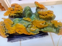 大业有成，财通四海    精雕花玉