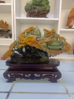 大业有成，财通四海    精雕花玉